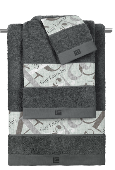 Εικόνα της Σετ 3τμχ Πετσέτες Passport Mint-Anthracite Guy Laroche
