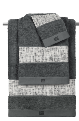 Εικόνα της Σετ 3τμχ Πετσέτες Code Grey-Anthracite Guy Laroche