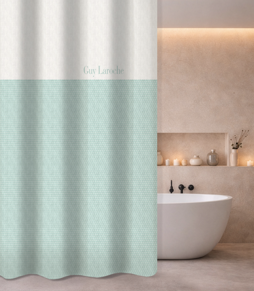 Εικόνα της Κουρτίνα Μπάνιου Sandy Aqua 240x185 Guy Laroche