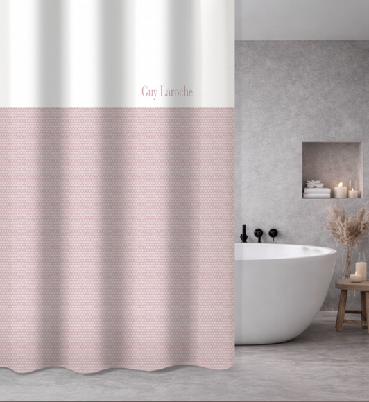 Εικόνα της Κουρτίνα Μπάνιου Sandy Old Pink 240x185 Guy Laroche