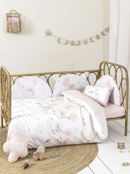 Εικόνα της Σετ Σεντόνια Κούνιας με λάστιχο Little Sheep