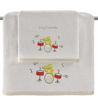 Εικόνα της Σετ 2τμχ Βρεφικές Πετσέτες Band Natural-Silver Guy Laroche