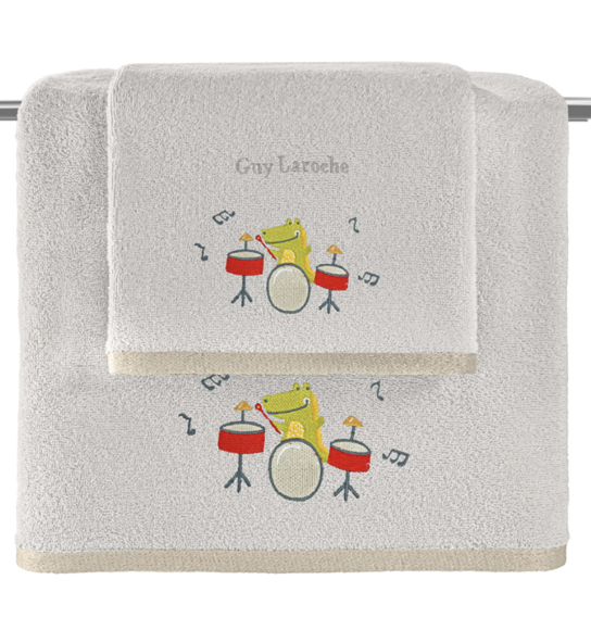 Εικόνα της Σετ 2τμχ Βρεφικές Πετσέτες Band Natural-Silver Guy Laroche
