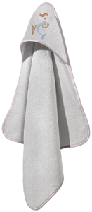 Εικόνα της Βρεφικό Μπουρνούζι - Κάπα Merida Pink-Silver 75x75 Guy Laroche