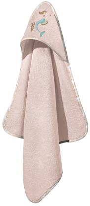 Εικόνα της Βρεφικό Μπουρνούζι - Κάπα Merida Salmon-Pink 75x75 Guy Laroche