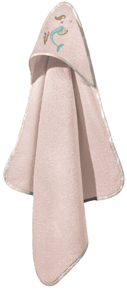 Εικόνα της Βρεφικό Μπουρνούζι - Κάπα Merida Salmon-Pink 75x75 Guy Laroche