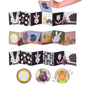 Εικόνα της Taf toys διπλής όψης μαλακό βιβλίο Urban garden Pram book
