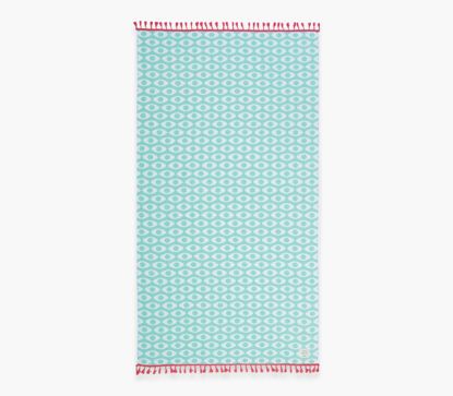 Εικόνα της ΠΕΤΣΕΤΑ ΘΑΛΑΣΣΗΣ OPTION FRINGES 90X170 AQUA