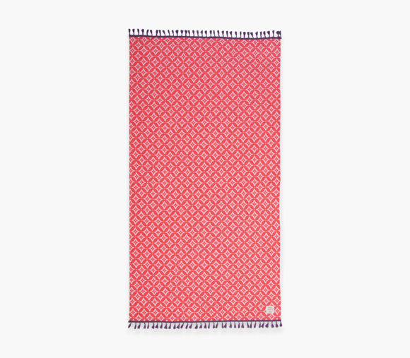 Εικόνα της ΠΕΤΣΕΤΑ ΘΑΛΑΣΣΗΣ SPARKLE FRINGES 90X170 CORAL