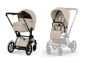 Εικόνα της Cybex e-Priam Comfort Σύστημα Μεταφοράς 2-Σε-1 Με Πτυσσόμενο Πορτ Μπεμπέ Cozy Beige | beige Με Σκελετό Matt Black | black