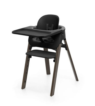 Εικόνα της Καρέκλα φαγητού Stokke Steps Black / Warm Brown