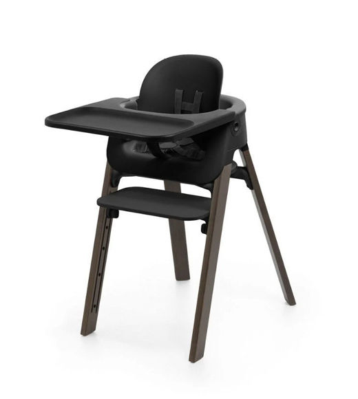 Εικόνα της Καρέκλα φαγητού Stokke Steps Black / Warm Brown