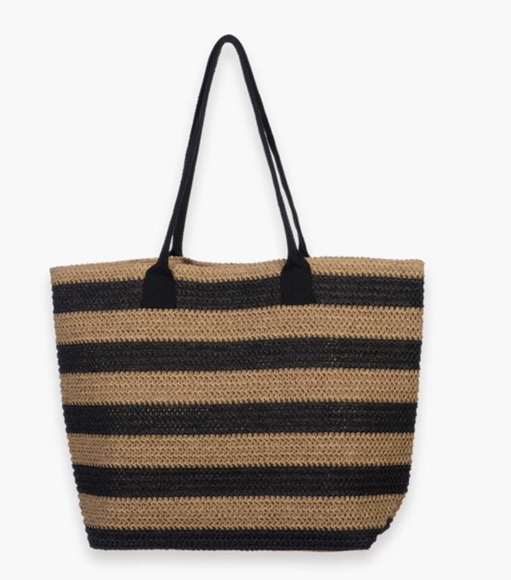 Εικόνα της ΤΣΑΝΤΑ ΘΑΛΑΣΣΗΣ VENIA NATURAL/BLACK