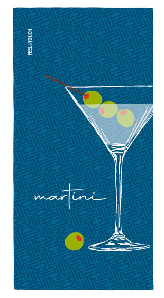 Εικόνα της ΠΕΤΣΕΤΑ ΘΑΛΑΣΣΗΣ FEEL AND TOUCH PRINTED MARTINI 80X160