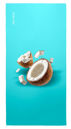 Εικόνα της ΠΕΤΣΕΤΑ ΘΑΛΑΣΣΗΣ FEEL AND TOUCH PRINTED FRUITS NO.1 COCONUT 80X160