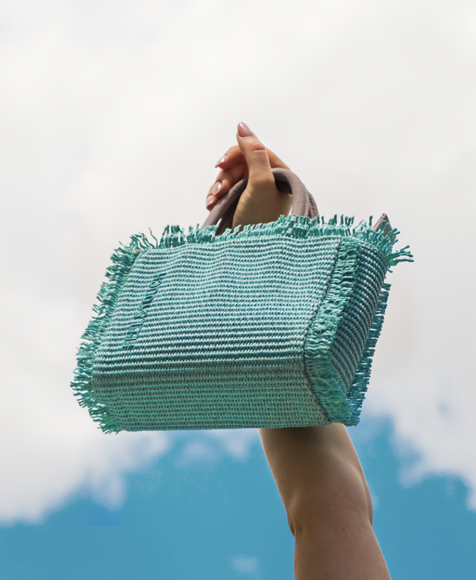 Εικόνα της Τσάντα Χειρός Mini Tropical Aqua Feel and Touch