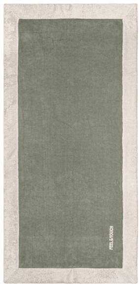 Εικόνα της Πετσέτα Θαλάσσης Caribbean Khaki 80x170 Feel and Touch