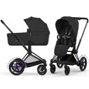 Εικόνα της Cybex e-Priam 5 Comfort Stroller 2-σε-1 Καρότσι και πτυσσόμενο Πορτ μπεμπέ – Frame Matt Black – Seat Pack Sepia Black