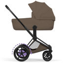 Εικόνα της Cybex e-Priam 5 Comfort Stroller 2-σε-1 Καρότσι και πτυσσόμενο Πορτ μπμπέ – Frame Matt Black – Seat Pack Coconut Brown