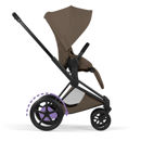Εικόνα της Cybex e-Priam 5 Comfort Stroller 2-σε-1 Καρότσι και πτυσσόμενο Πορτ μπμπέ – Frame Matt Black – Seat Pack Coconut Brown