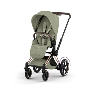 Εικόνα της Καρότσι Cybex e-Priam 5 Style – Frame Rosegold – Seat Pack Sage Green