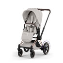Εικόνα της Καρότσι Cybex e-Priam 5 Style – Frame Rosegold – Seat Pack City Grey