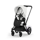 Εικόνα της Καρότσι Cybex e-Priam 5 Style – Frame Matt Black – Seat Pack Off White