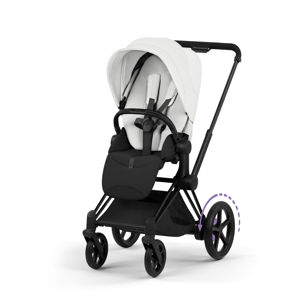 Εικόνα της Καρότσι Cybex e-Priam 5 Style – Frame Matt Black – Seat Pack Off White
