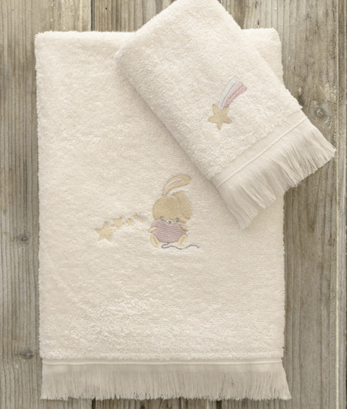 Εικόνα της Σετ Παιδικές Πετσέτες (2τμχ) Kocoon Bunny Bloom