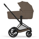 Εικόνα της Cybex Priam 5 Comfort  2 σε 1 Καρότσι και πτυσσόμεννο πορτ μπεμπέ – Frame Matt Black – Seat Coconut Brown