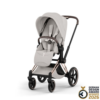 Εικόνα της Cybex Priam 5 Style Καρότσι – Frame Rosegold – Seat Pack City Grey