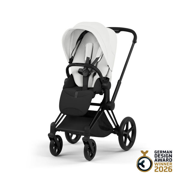 Εικόνα της Cybex Priam 5 Style Καρότσι – Frame Matt Black – Seat Pack Off White