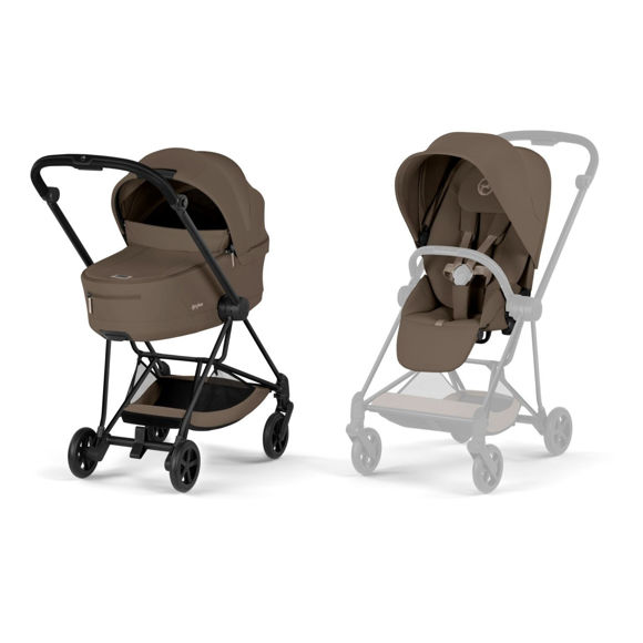Εικόνα της Cybex Mios Comfort 2 in 1 incl. foldable carrycot 2026 – Matt Black Frame – Coconut Brown