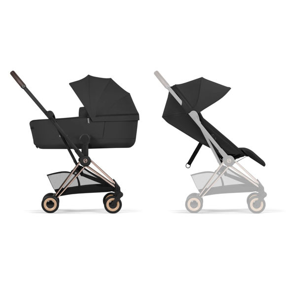 Εικόνα της Cybex Platinum Coya Comfort 2 in 1 incl. Πτυσόμμενο carrycot 2026 – Matt Black Frame – Cozy Beige
