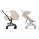 Εικόνα της Cybex Platinum Coya Comfort 2 in 1 incl. Πτυσόμμενο carrycot 2026 – Matt Black Frame – Cozy Beige