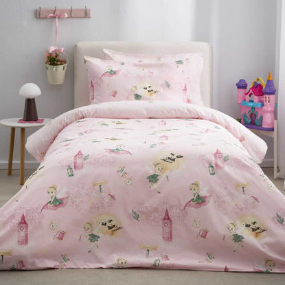 Εικόνα της Vesta Home Σετ Σεντόνια Μονά Pixi Ροζ 170x260cm