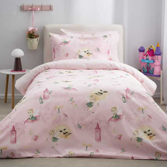 Εικόνα της Vesta Home Σετ Σεντόνια Μονά Pixi Ροζ 170x260cm