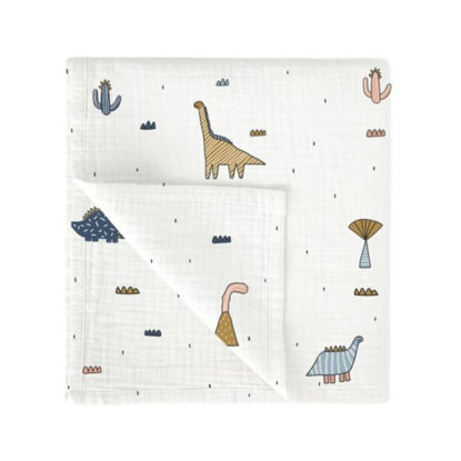 Εικόνα της Πάνα Μουσελίνα Bamboo Dinosaurius 120x120εκ.