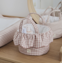 Εικόνα της Καλάθι Οργάνωσης Praline Vichy Moka 22x16x22 εκ.