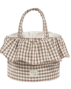 Εικόνα της Καλάθι Οργάνωσης Praline Vichy Moka 22x16x22 εκ.
