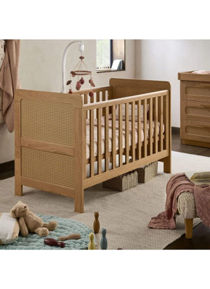 Εικόνα της Κρεβάτι Mamas & Papas Esna Oak/Rattan