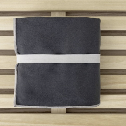 Εικόνα της Nima Microfiber Πετσέτα Θαλάσσης 90×160 Riva Dark Grey