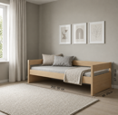 Εικόνα της Casakids Kiddy Sofa Natural Παιδικό Κρεβάτι Montessori 2 σε 1