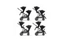 Εικόνα της Cybex Gazelle S Blk Moon Black Βρεφικό Καρότσι για δίδυμα