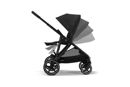Εικόνα της Cybex Gazelle S Blk Moon Black Βρεφικό Καρότσι για δίδυμα