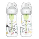 Εικόνα της Dr. Brown's Options+ Σετ Πλαστικά Μπιμπερό Με Σιλικονούχα Θηλή Για 0+ Μηνών 2 τμχ 270ml Ocean