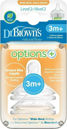 Εικόνα της Dr Brown's θηλές options+ επίπεδο 2  Φαρδύς Λαιμός, 3 έως 6 μηνών (2 τεμ.)