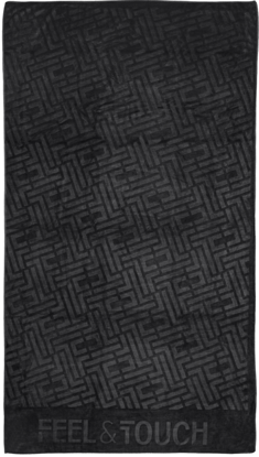 Εικόνα της Πετσέτα Θαλάσσης Icon Black Feel and Touch