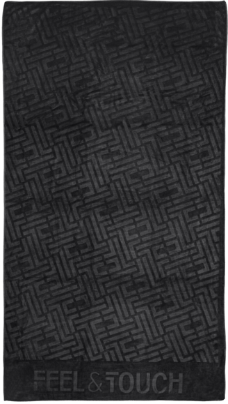 Εικόνα της Πετσέτα Θαλάσσης Icon Black Feel and Touch