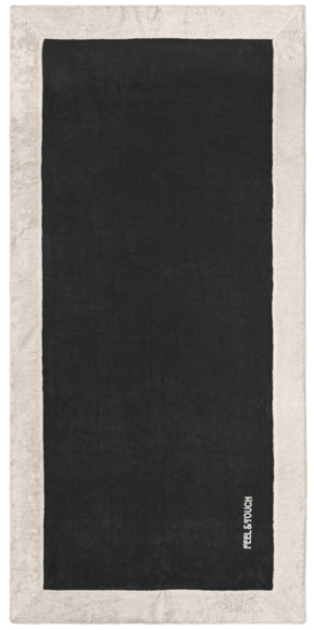 Εικόνα της Πετσέτα Θαλάσσης Caribbean Black Feel and Touch